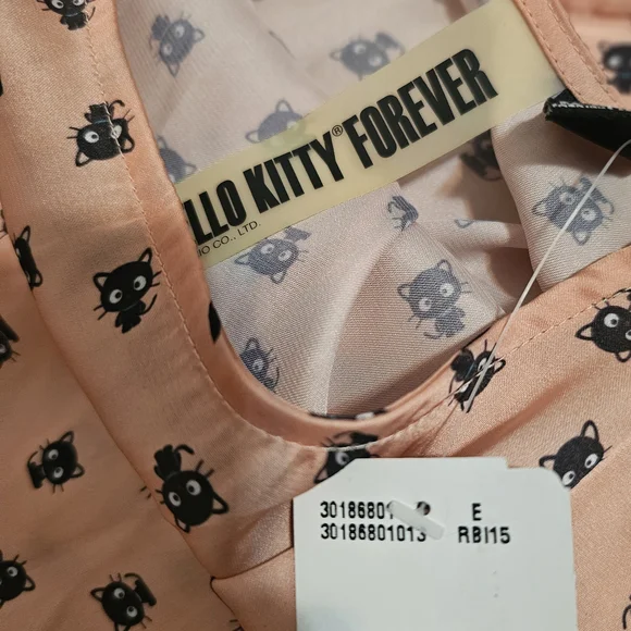 Sanrio Hello Kitty Chococat Patterned Women's Top Blouse Forever 21 - Picture 7 of 9